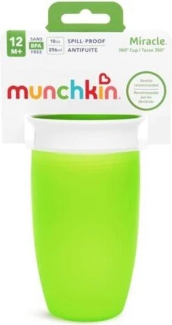 Munchkin Miracle Drinkbeker 360 Sippy Cup Groen -BIBS Shop 637x1200