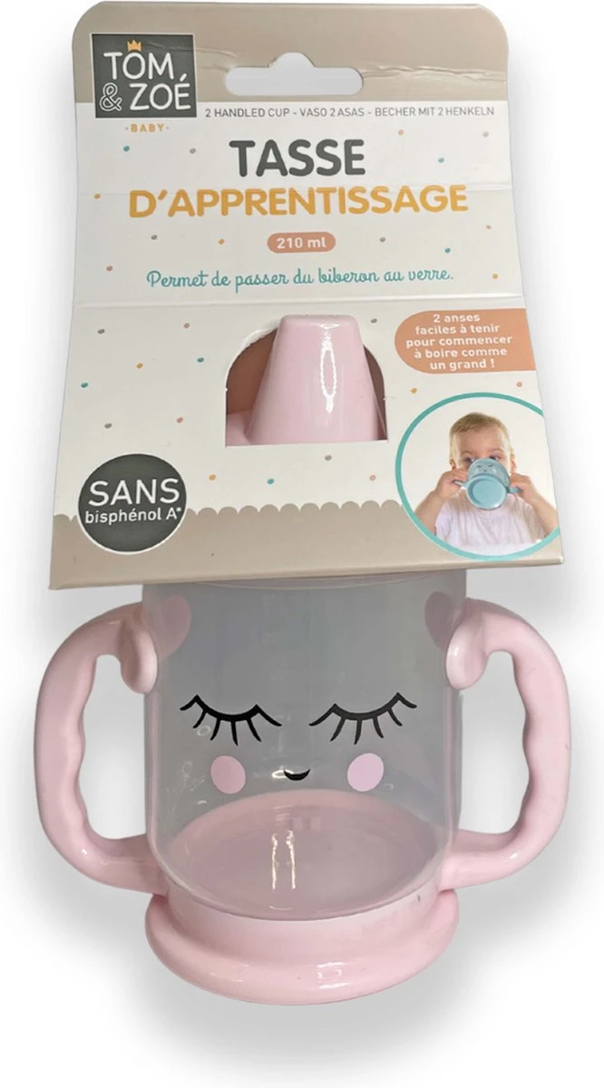 Drinkbeker Roze Peuter - Anti Lek Beker - Drinkbeker Baby - Baby Sippy Cup - Kinder Tuitbeker - Tom & Zoe 8 Drinkbeker Roze Peuter - Anti Lek Beker - Drinkbeker Baby - Baby Sippy Cup - Kinder Tuitbeker - Tom & Zoe - Afbeelding 6