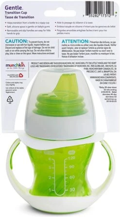 Munchkin Gentle First Cup Overgangsbeker Anti Lek Groen 15 Munchkin Gentle First Cup Overgangsbeker Anti Lek Groen -BIBS Shop 666x1200 2