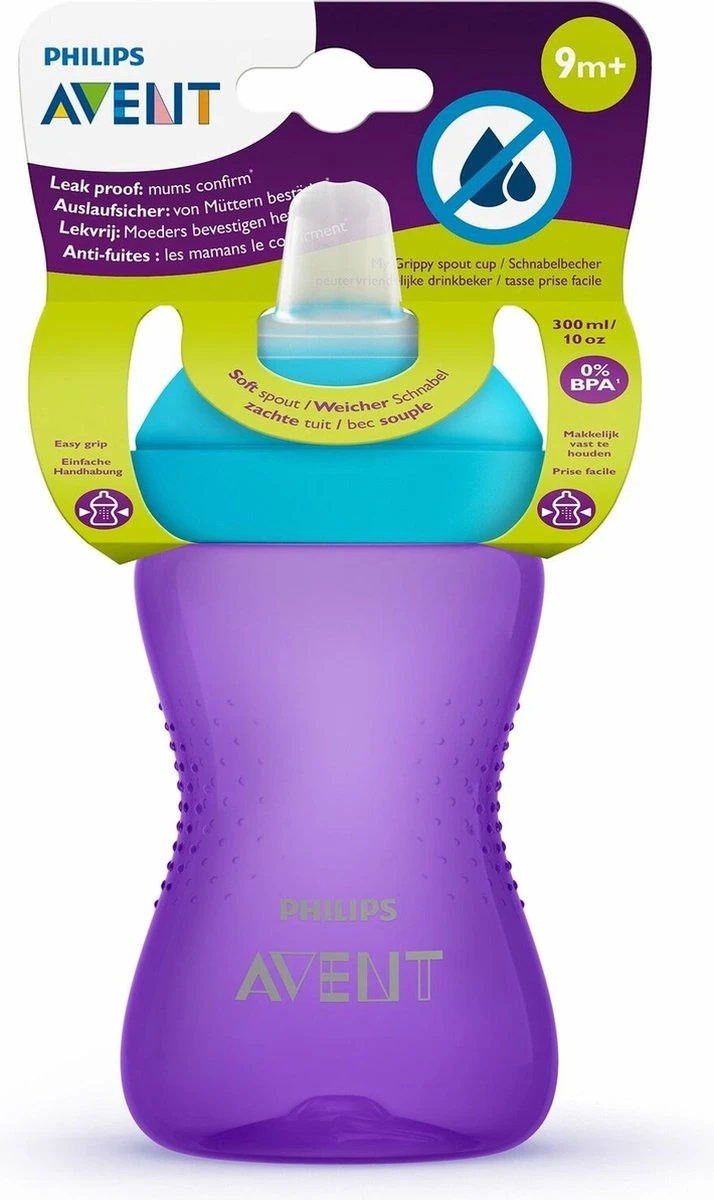 Philips Avent Zachte Bijtbestendige Tuitbeker 9+ Mnd SCF802/02 - Drinkbeker 10 Philips Avent Zachte Bijtbestendige Tuitbeker 9+ Mnd SCF802/02 - Drinkbeker - Afbeelding 8