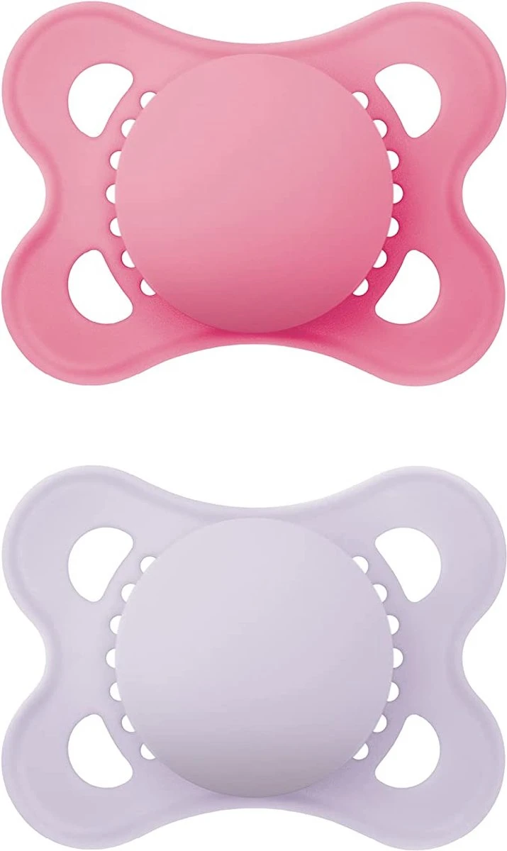 MAM Fopspeen Original Pure Plain Siliconen - 0-6 Maanden - Girl | 100% Duurzame Fopspeen MAM 3 MAM Fopspeen Original Pure Plain Siliconen - 0-6 Maanden - Girl | 100% Duurzame Fopspeen MAM