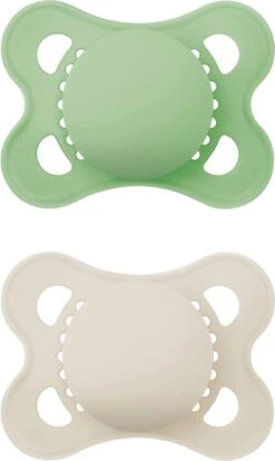 MAM Fopspeen Original Pure Plain Siliconen - 0-6 Maanden - Unisex | 100% Duurzame Fopspeen MAM