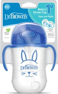 Dr. Brown's Dr Browns - Overgangsbeker Met Rietje En Handvaten - Blauw - 270ml 10 Dr. Brown's Dr Browns - Overgangsbeker Met Rietje En Handvaten - Blauw - 270ml -BIBS Shop 745x1200