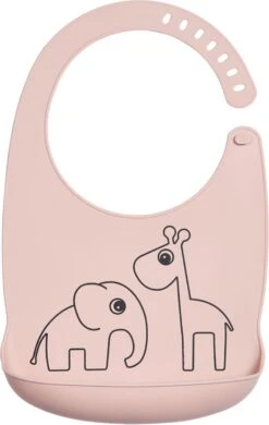 Done By Deer Siliconen Slab Deer Friends Powder Roze