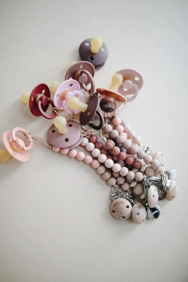 Bibs Fopspeen 18+ Maanden|Set 4 Stuks|Baby Pink, Peach Sunset , Blush, Ivory|Maat 3|T3 6 Bibs Fopspeen 18+ Maanden|Set 4 Stuks|Baby Pink, Peach Sunset , Blush, Ivory|Maat 3|T3 - Afbeelding 4