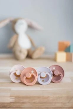 BIBS Fopspeen - Maat 2 (6-18 Maanden) - 4 Stuks - Lilac, Peach, Woodchuck En Ivory