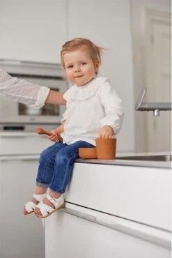 Jollein Kinderserviesset Siliconen 4-delig - Caramel -BIBS Shop 801x1200 9