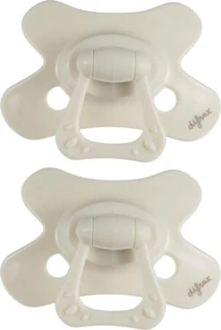 Difrax Fopspeen 12+ Maanden Natural Speen - Crèmewit/Popcorn - 2 Stuks