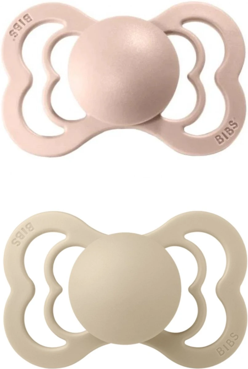 Baby Speen BIBS Fopspeen Supreme Natuurrubber 2 Stuks Blush En Ivory Maat 2 6-18 Maanden 3 Baby Speen BIBS Fopspeen Supreme Natuurrubber 2 Stuks Blush En Ivory Maat 2 6-18 Maanden