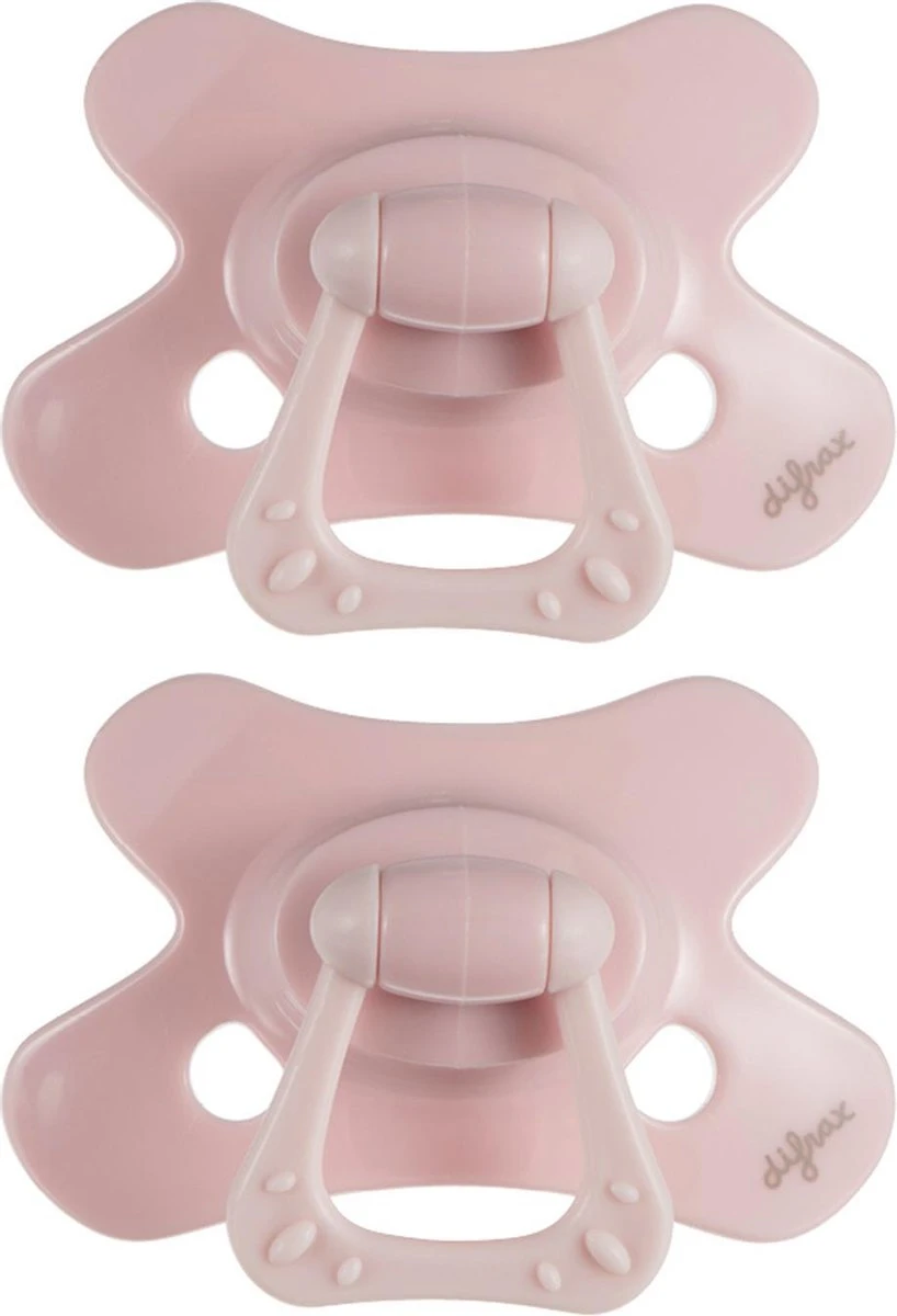 Difrax Fopspeen 6+ Maanden Natural Speen - Roze/Blossom - 2 Stuks 3 Difrax Fopspeen 6+ Maanden Natural Speen - Roze/Blossom - 2 Stuks