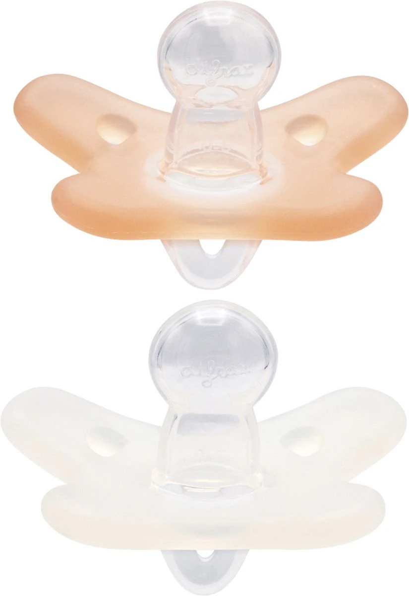 Difrax Natural 0-6 Mnd Siliconen Blossom/Wit Fopspeen 2 Stuks 120-SI123B03 5 Difrax Natural 0-6 Mnd Siliconen Blossom/Wit Fopspeen 2 Stuks 120-SI123B03 - Afbeelding 3