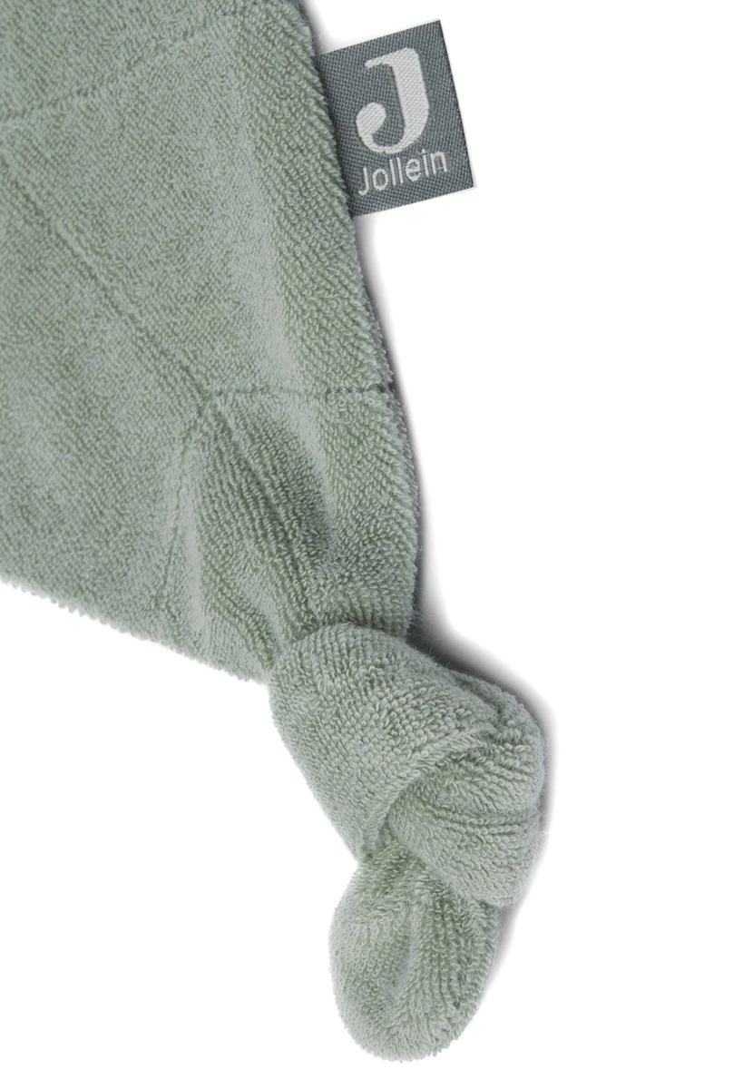 Jollein Speendoekje Badstof Leaf - Ash Green 4 Jollein Speendoekje Badstof Leaf - Ash Green - Afbeelding 2