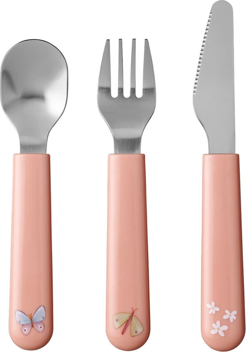Mepal Mio – Kinderbestekset 3 –delig – Bestaat Uit Een Mes, Vork En Lepel– Flowers & Butterflies - Ideaal Voor Peuters En Kleuters – Kinderbestek 7 Mepal Mio – Kinderbestekset 3 –delig – Bestaat Uit Een Mes, Vork En Lepel– Flowers & Butterflies - Ideaal Voor Peuters En Kleuters – Kinderbestek - Afbeelding 5