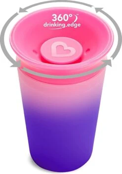 Munchkin Miracle 360 Colour Changing Sippy Cup Pink -BIBS Shop 842x1200 2