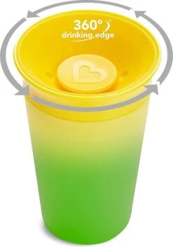 Munchkin Miracle 360 Colour Changing Sippy Cup Yellow -BIBS Shop 843x1200 2
