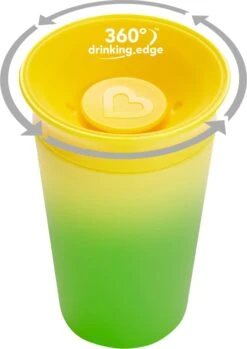 Munchkin Miracle 360 Colour Changing Sippy Cup Yellow -BIBS Shop 849x1200 3