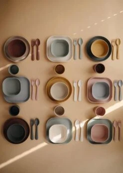 Mushie - Kinderservies Vork & Lepel - Bestek - Mosterd 10 Mushie - Kinderservies Vork & Lepel - Bestek - Mosterd -BIBS Shop 851x1200