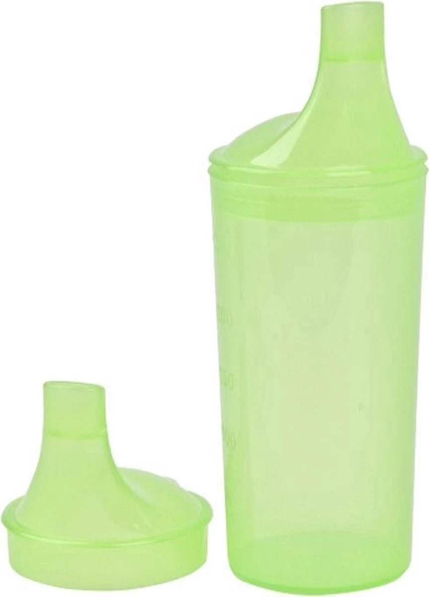 Comforthulpmiddelen Drinkbekerset Met Lange Tuitdeksels - Groen 6 Comforthulpmiddelen Drinkbekerset Met Lange Tuitdeksels - Groen - Afbeelding 4