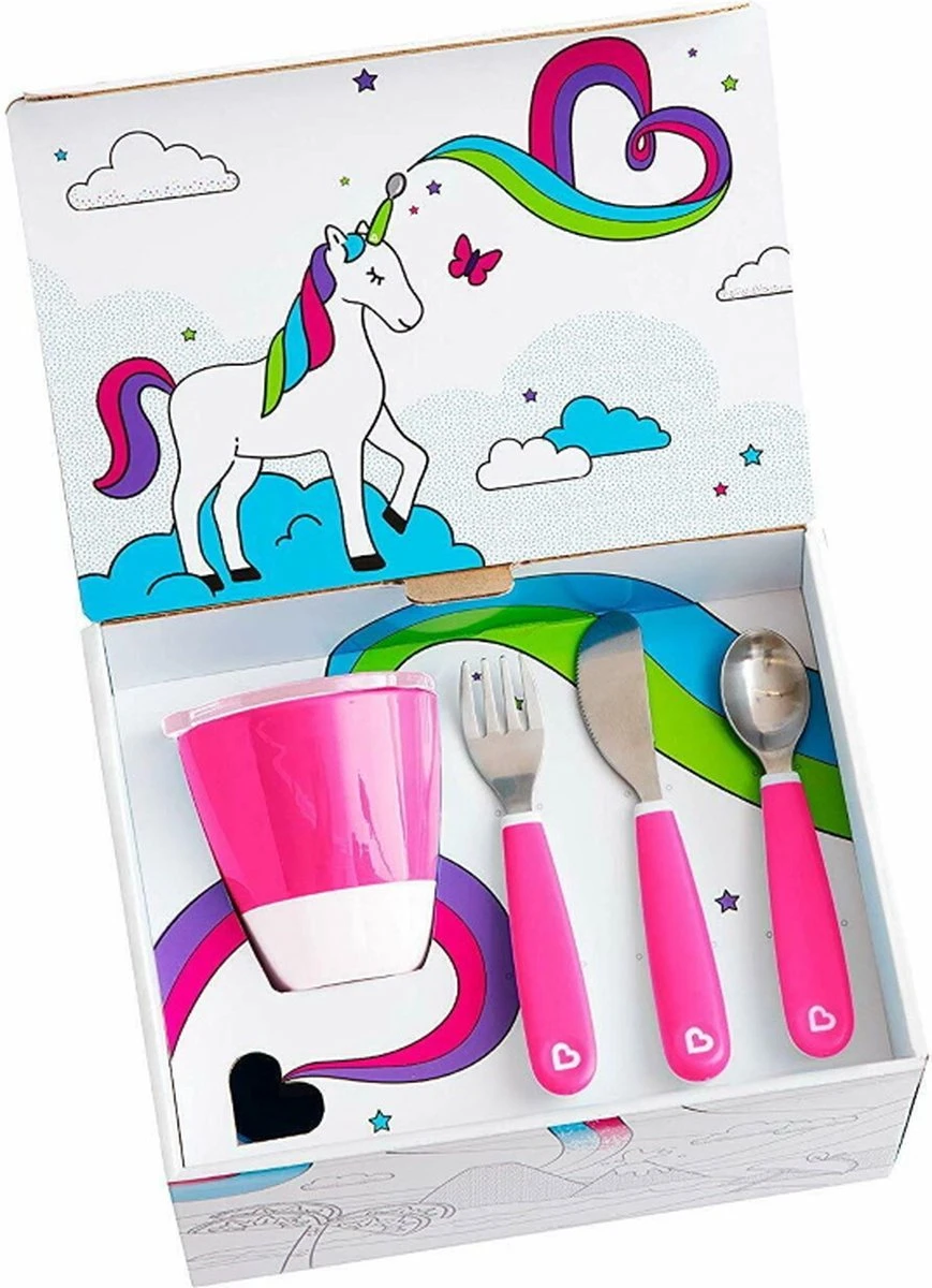 Munchkin Color Me Hungry Pink- 7 Delige Eetset 10 Munchkin Color Me Hungry Pink- 7 Delige Eetset - Afbeelding 8