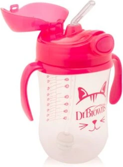 Dr. Brown's Eerste Rietjesbeker - 270 Ml - Roze 14 Dr. Brown's Eerste Rietjesbeker - 270 Ml - Roze -BIBS Shop 881x1200 3