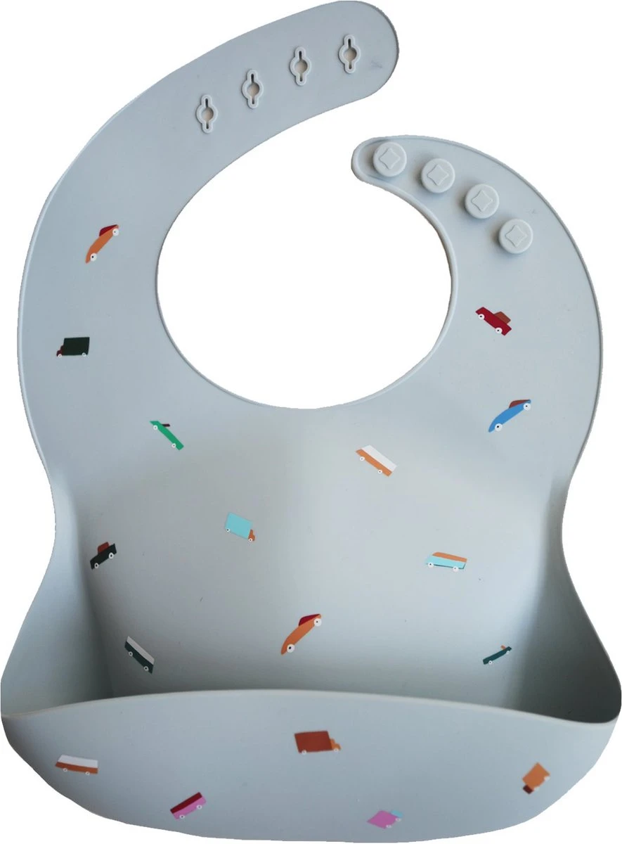 Mushie Siliconen Baby Slabbetje Met Opvangbakje | Retro Cars | BPA Ftalaatvrij| Afwasbaar 3 Mushie Siliconen Baby Slabbetje Met Opvangbakje | Retro Cars | BPA Ftalaatvrij| Afwasbaar