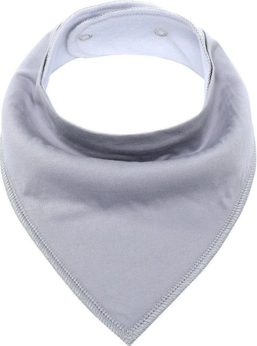 MINIIYOU - Set 6 Stuks Bandana Slabbetjes - Effen Grijs Wit - Waterproof – Jongens Meisjes - Puntslabbetjes - Katoen + Fleece 5 MINIIYOU - Set 6 Stuks Bandana Slabbetjes - Effen Grijs Wit - Waterproof – Jongens Meisjes - Puntslabbetjes - Katoen + Fleece - Afbeelding 3