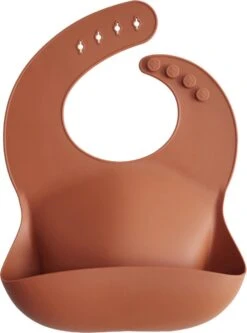 Mushie Siliconen Slab - Clay - Met Opvangbakje