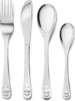 Zilverstad - Kindercouvert 4-delig Nijntje RVS 18/10 -BIBS Shop 899x1200