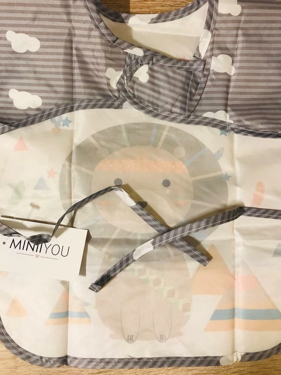 Merkloos Duo Pack - Leeuw & Eland | Slabbetje Lange Mouwen Met Brede Opvangbak (1-3 Jaar) - Mag In Vaatwasser/ Wasmachine 4 Merkloos Duo Pack - Leeuw & Eland | Slabbetje Lange Mouwen Met Brede Opvangbak (1-3 Jaar) - Mag In Vaatwasser/ Wasmachine - Afbeelding 2