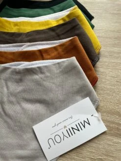 6 Stuks Bandana Slabbetjes Met Fleece Laag - Bruin Geel Grijs -BIBS Shop 900x1200 19