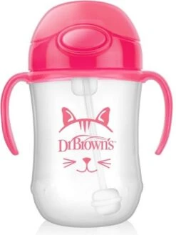 Dr. Brown's Eerste Rietjesbeker - 270 Ml - Roze 13 Dr. Brown's Eerste Rietjesbeker - 270 Ml - Roze -BIBS Shop 902x1200 2