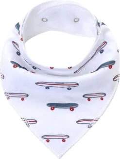 6 Stuks - Bandana Kwijl Slabbetjes - Strepen Skateboard - Waterproof – Fleece -BIBS Shop 903x1200 1