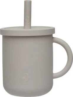 Jollein Drinkbeker Met Rietje Siliconen - Nougat