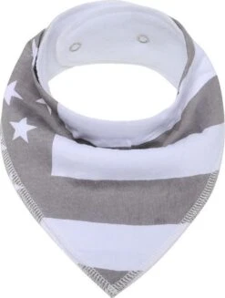 MINIIYOU Bandana Kwijlslabbetjes - Grijs - 6 Stuks - Puntslabbetjes - Waterproof -BIBS Shop 907x1200 1