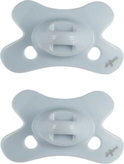 Difrax Fopspeen 0-6 Maanden Dental - Lichtblauw/Ice - Orthodontische Speen - 2 Stuks