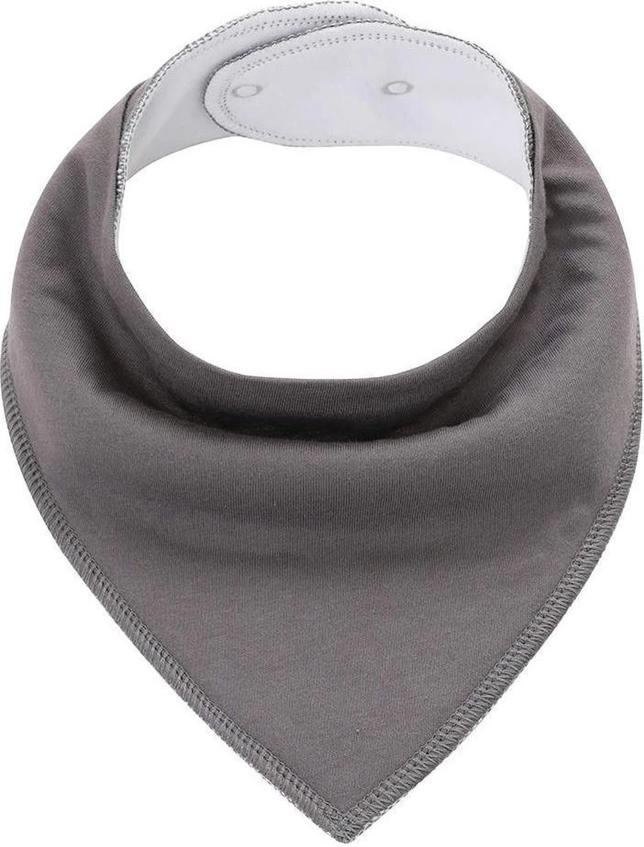 MINIIYOU - Set 6 Stuks Bandana Slabbetjes - Effen Grijs Wit - Waterproof – Jongens Meisjes - Puntslabbetjes - Katoen + Fleece 9 MINIIYOU - Set 6 Stuks Bandana Slabbetjes - Effen Grijs Wit - Waterproof – Jongens Meisjes - Puntslabbetjes - Katoen + Fleece - Afbeelding 7