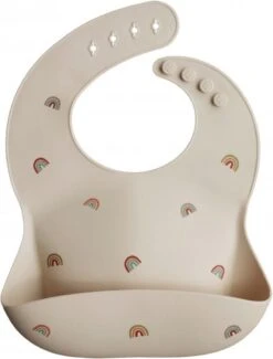 Mushie Siliconen Baby Slabbetje Met Opvangbakje | Shifting Sand | BPA Ftalaatvrij| Afwasbaar -BIBS Shop 912x1200 4