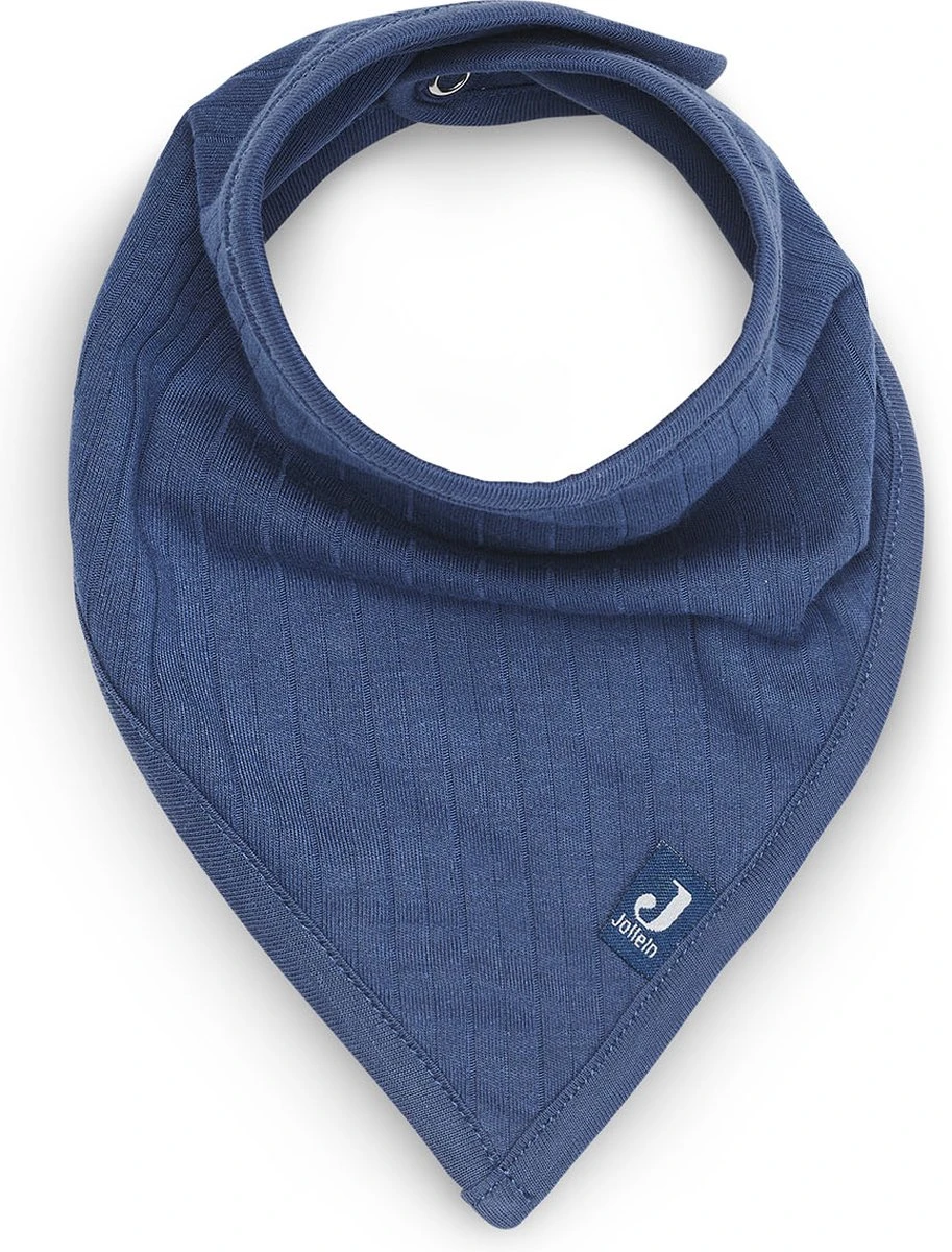 Jollein Slab Bandana Basic Stripe - Jeans Blue - 2 Stuks 10 Jollein Slab Bandana Basic Stripe - Jeans Blue - 2 Stuks - Afbeelding 8