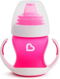 Munchkin Gentle First Cup Overgangsbeker Anti Lek Roze