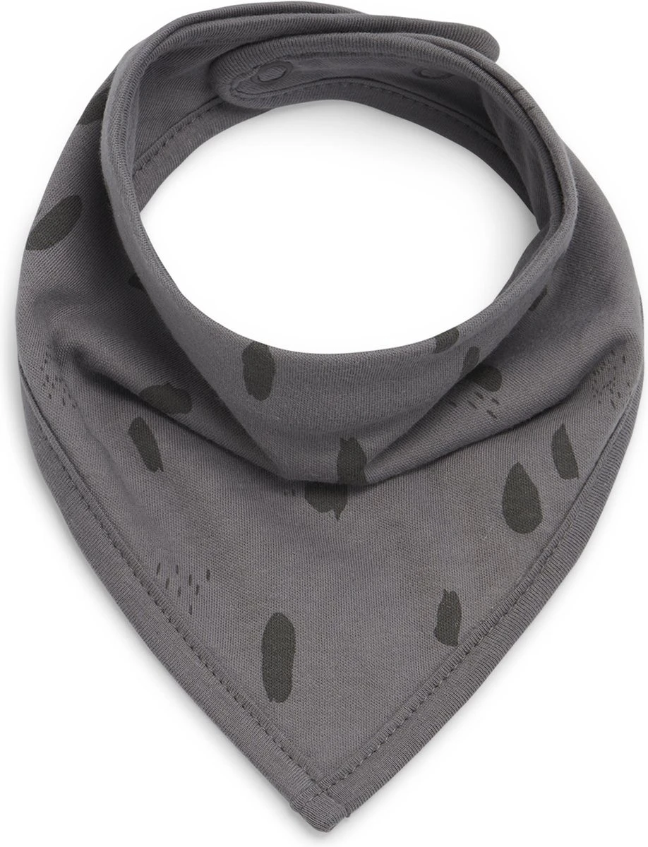 Jollein Slab Bandana Spot - Storm Grey/Caramel - 2 Stuks 6 Jollein Slab Bandana Spot - Storm Grey/Caramel - 2 Stuks - Afbeelding 4
