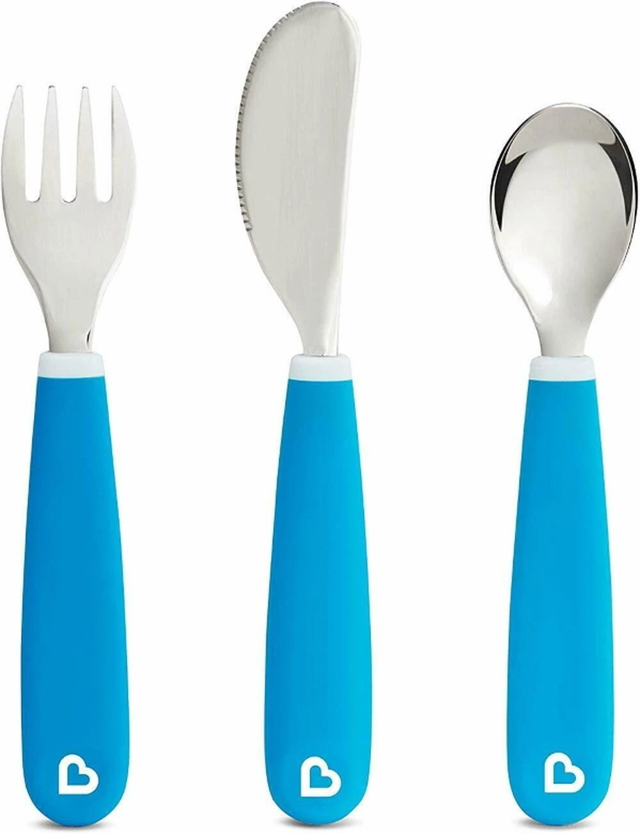 Munchkin Color Me Hungry Blue - 7 Delige Eetset 5 Munchkin Color Me Hungry Blue - 7 Delige Eetset - Afbeelding 3