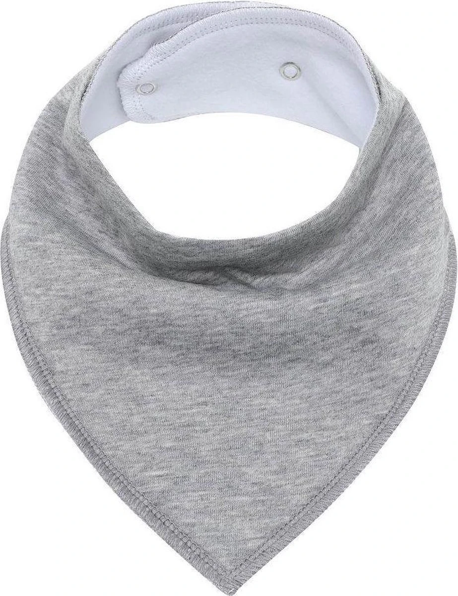 MINIIYOU - Set 6 Stuks Bandana Slabbetjes - Effen Grijs Wit - Waterproof – Jongens Meisjes - Puntslabbetjes - Katoen + Fleece 6 MINIIYOU - Set 6 Stuks Bandana Slabbetjes - Effen Grijs Wit - Waterproof – Jongens Meisjes - Puntslabbetjes - Katoen + Fleece - Afbeelding 4