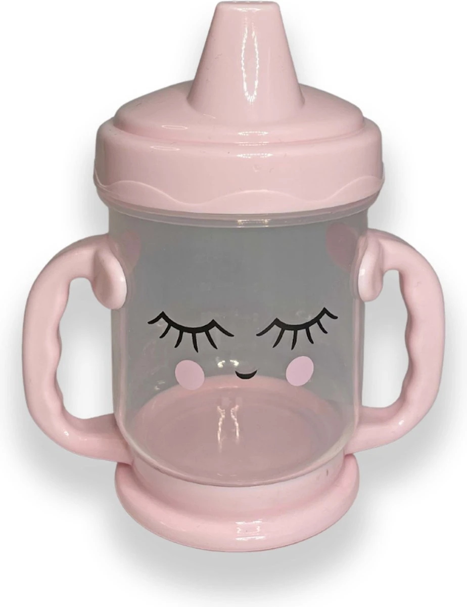 Drinkbeker Roze Peuter - Anti Lek Beker - Drinkbeker Baby - Baby Sippy Cup - Kinder Tuitbeker - Tom & Zoe 3 Drinkbeker Roze Peuter - Anti Lek Beker - Drinkbeker Baby - Baby Sippy Cup - Kinder Tuitbeker - Tom & Zoe