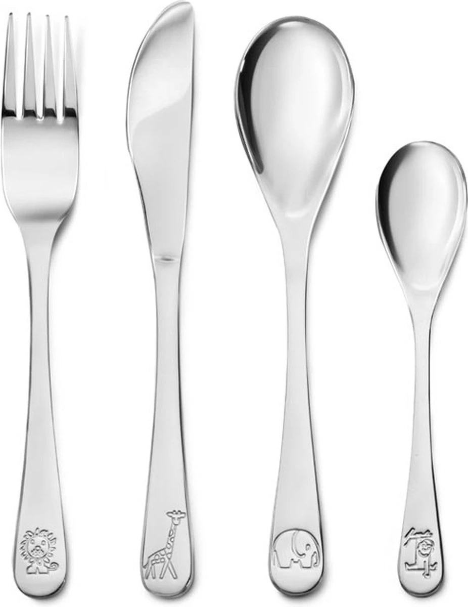 Zilverstad - Kindercouvert Nijntje Dierentuin 4-delig RVS 18/10 9 Zilverstad - Kindercouvert Nijntje Dierentuin 4-delig RVS 18/10 - Afbeelding 7