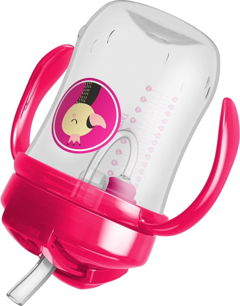 Dr. Brown's Eerste Rietjesbeker - 270 Ml - Roze 4 Dr. Brown's Eerste Rietjesbeker - 270 Ml - Roze - Afbeelding 2