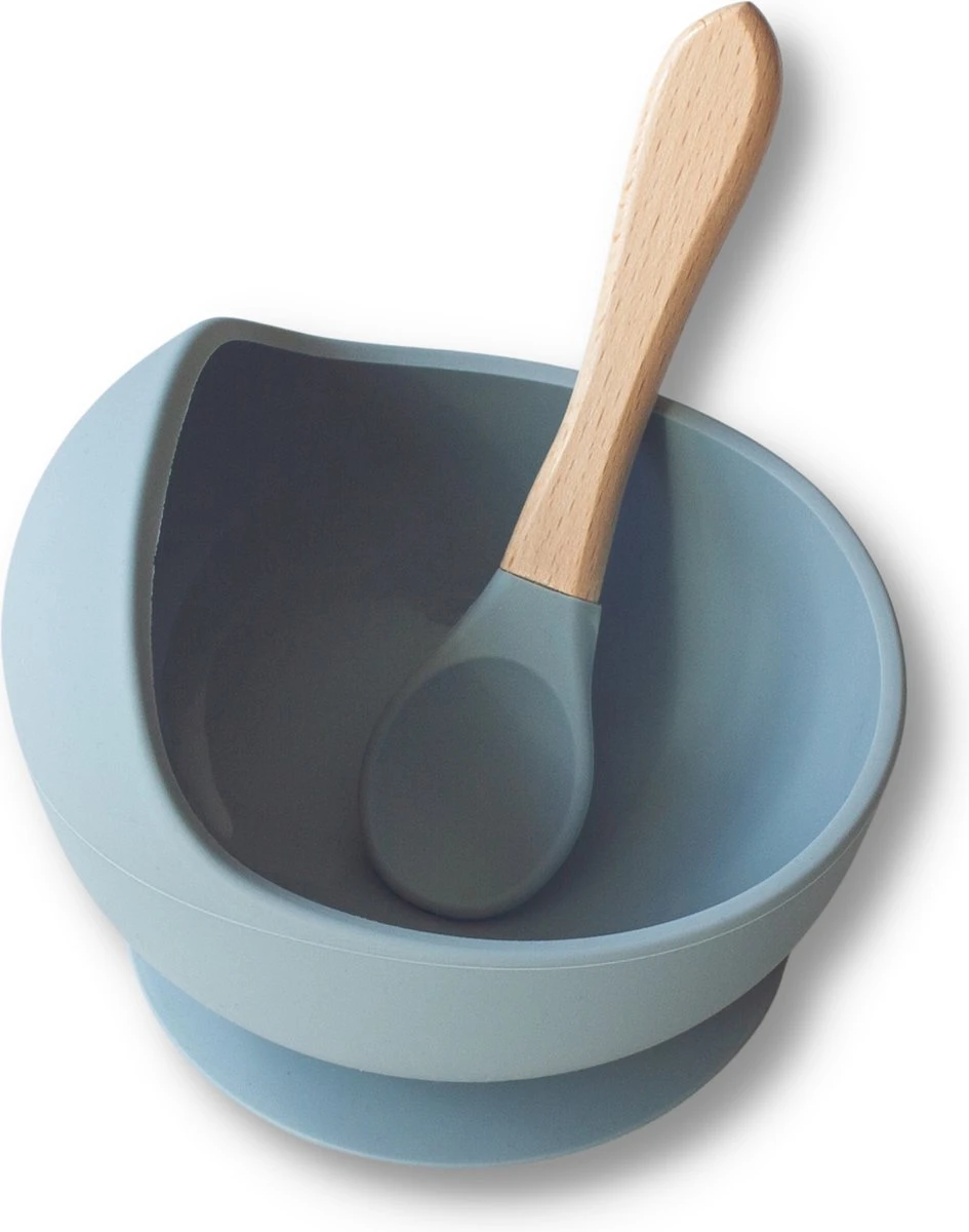 Kids Cultures | Kinderservies | Kinderbord En Kom Met Zuignap | Baby Servies | Blauw 5 Kids Cultures | Kinderservies | Kinderbord En Kom Met Zuignap | Baby Servies | Blauw - Afbeelding 3