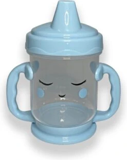 Drinkbeker Blauw Peuter - Anti Lek Beker - Drinkbeker Baby - Sippy Cup - Kinder Tuitbeker - Tom & Zoe