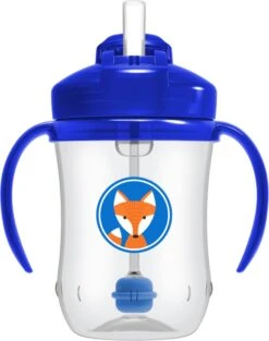 Dr. Brown's Dr Browns - Overgangsbeker Met Rietje En Handvaten - Blauw - 270ml 11 Dr. Brown's Dr Browns - Overgangsbeker Met Rietje En Handvaten - Blauw - 270ml -BIBS Shop 947x1200 3