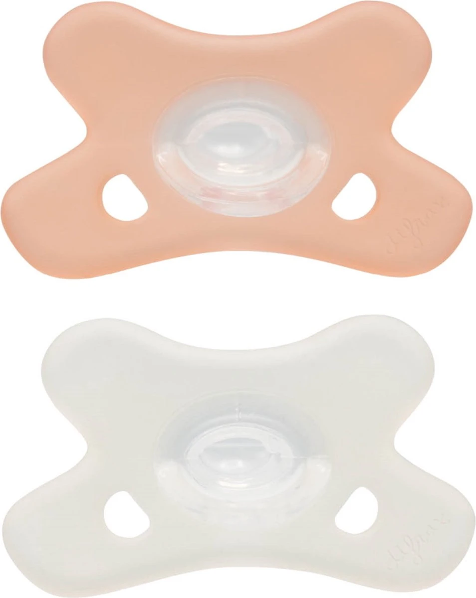 Difrax Natural 0-6 Mnd Siliconen Blossom/Wit Fopspeen 2 Stuks 120-SI123B03 3 Difrax Natural 0-6 Mnd Siliconen Blossom/Wit Fopspeen 2 Stuks 120-SI123B03