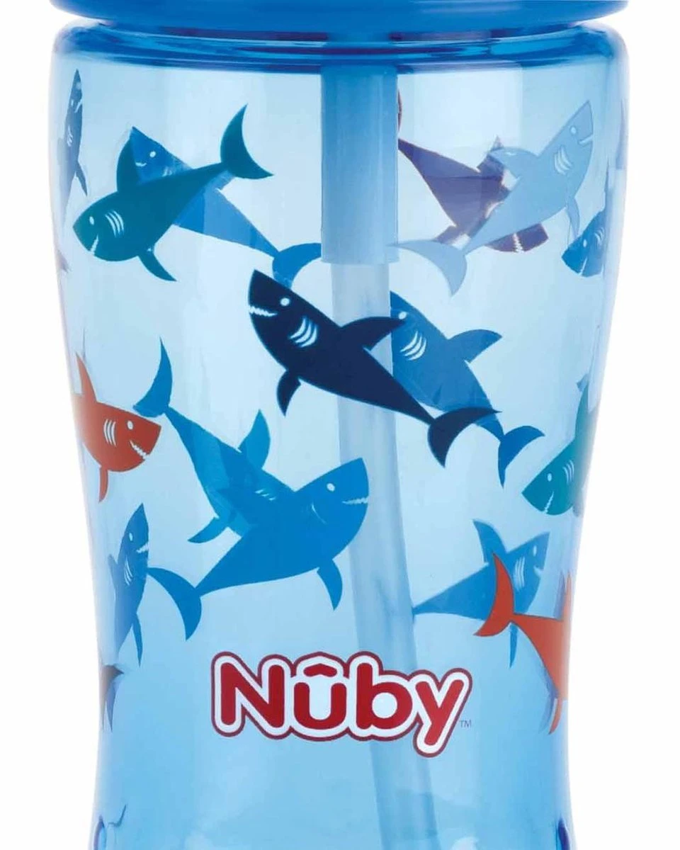 Nûby - Flip-It Drinkbeker Uit Tritan™- Blauw - 360ml - 3jaar+ 4 Nûby - Flip-It Drinkbeker Uit Tritan™- Blauw - 360ml - 3jaar+ - Afbeelding 2